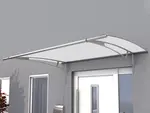 Vchodová strieška GUTTAVORDACH PT/L 270 x 95 cm strieborná / biela GU7311306