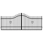 BRÁNA DVOUKŘÍDLÁ TOPAZ 130-160 X 400 CM