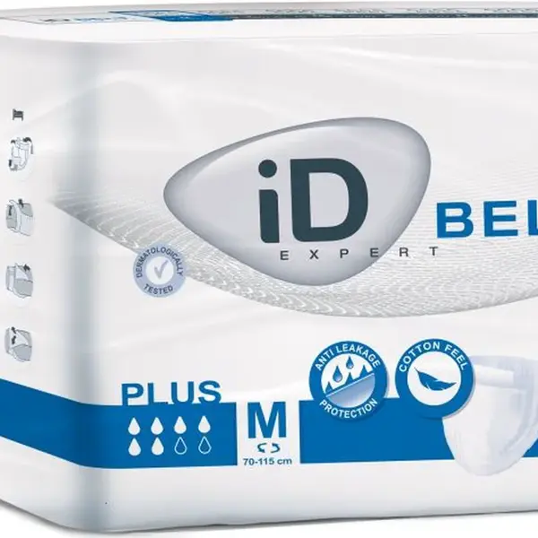 iD Belt Medium Plus plenkové kalhotky s upínacím pásem 14 ks