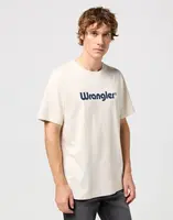 Tričko pro muže WRANGLER LOGO TEE WHITE 112350523 Velikost: XXL