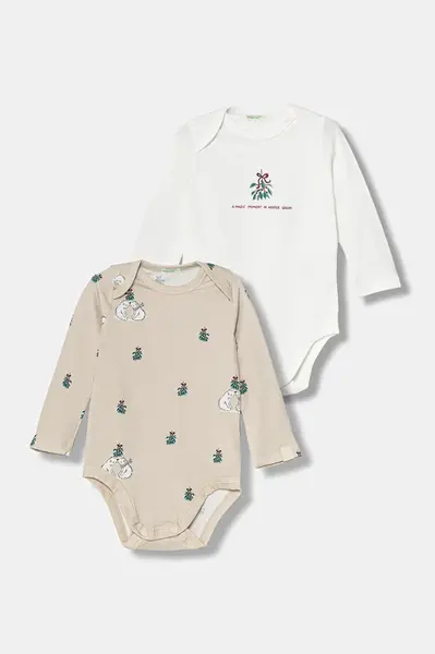 Kojenecké body United Colors of Benetton 2-pack