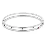 Tommy Hilfiger Luxusní pevný náramek s krystaly 2780610