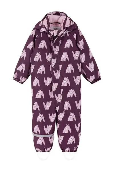 Kojenecký overal Reima Tienoot fialová barva, 5100154G