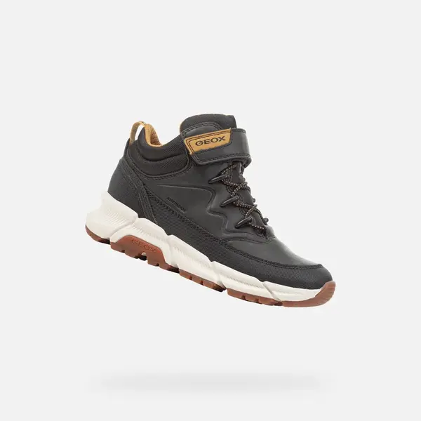 Černá chlapecká kotníková obuv Geox Flexyper Plus - Kluci