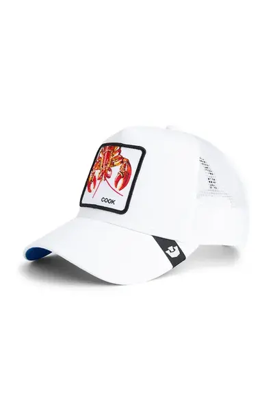 Čepice s kšiltem ze směsi bavlny Goorin Bros Lemme Cook bílá barva, 101-2424