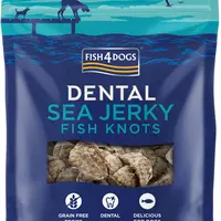 FISH4DOGS Pamlsky pro psy DENTAL SEA mořská ryba - uzlíky 100 g