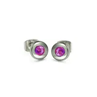 Boccia Titanium Titanové náušnice s turmalínem 05053-03