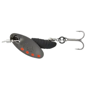 Savage gear třpytka grub spinners silver red black - #0 2,2 g