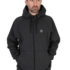 Matrix mikina zipped hoody charcoal marl - xxl