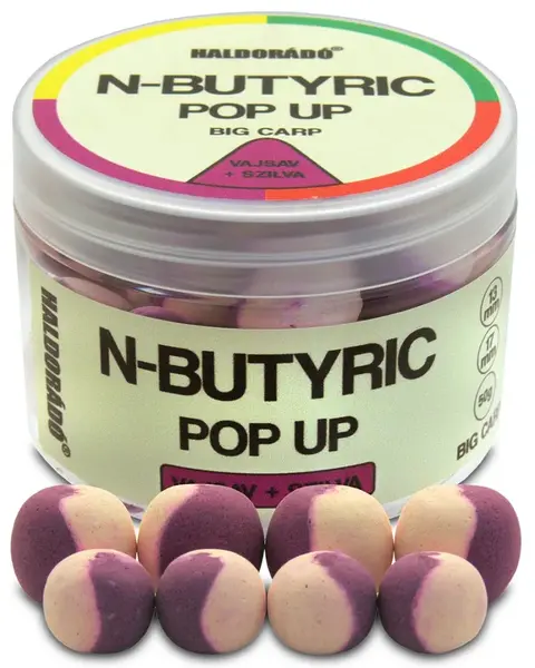 Haldorádó pop-up n-butyric big carp 50 g 13+17 mm kyselina máselná - švestka