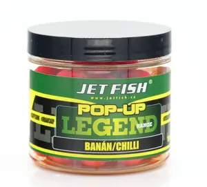 Jet fish plovoucí boilie legend range banán chilli - 60 g 20 mm
