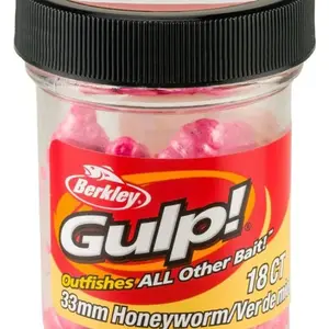 Berkley umělé nástrahy gulp honey worm-bubble gum 3,3 cm