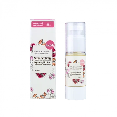 Kvitok Noční arganový krém pro zralou pleť 30+ (30 ml)
