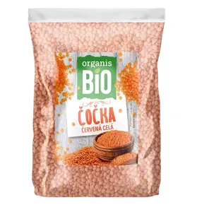 Organis Červená čočka celá BIO 500 g