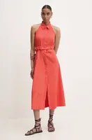 Šaty Answear.LAB oranžová barva, midi