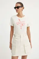 Bavlněné tričko G-Star béžová barva, D24595-4107