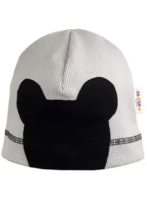 Baby Nellys Jarní, podzimní čepice Mouse, sv. šedá,2/4 let