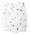 Baby Nellys Body s nohavičkami, mušelín, Srdíčko, smetanové vel.  80