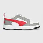 Dětské sneakers boty Puma Rebound V6 Lo Jr šedá barva