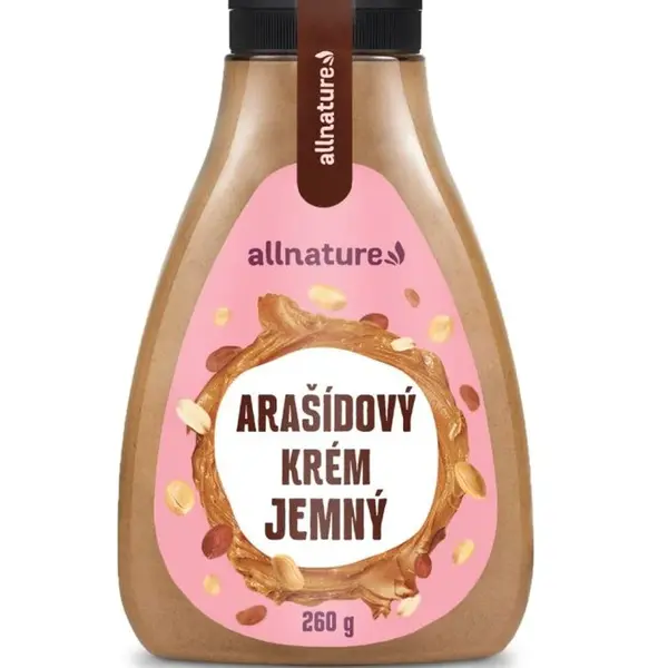 Allnature Arašídový krém jemný 260 g