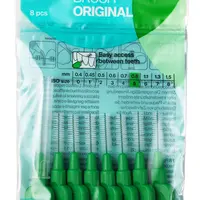 Tepe Mezizubní kartáčky zelené 0,8 mm sáček 8 ks