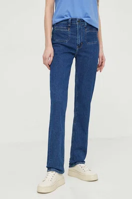 Džíny Levi's 724 TAILORED dámské, tmavomodrá barva