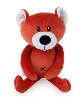 balibazoo Dětská plyšová hračka/mazlíček Medvídek 19 cm, cihlový