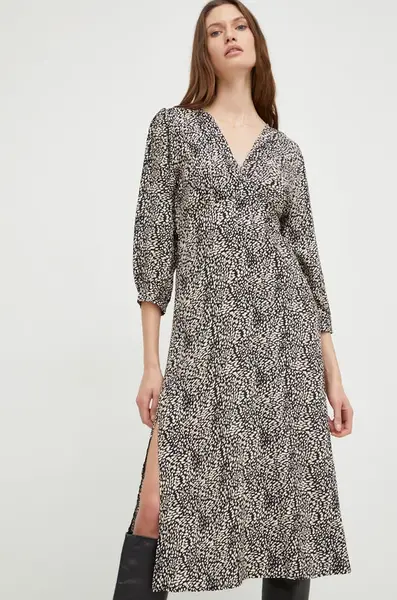 Šaty Answear.LAB černá barva, midi