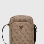 Ledvinka Guess VEZZOLA hnědá barva, HMEVZL P3163