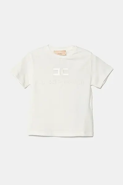 Dětské tričko Elisabetta Franchi bílá barva, EFTS231.0.JE006