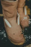 Dětské kožené zimní boty Donsje Wadudu Classic Boots Bunny