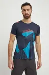 Sportovní tričko LA Sportiva Comp tmavomodrá barva, s potiskem, F38643614