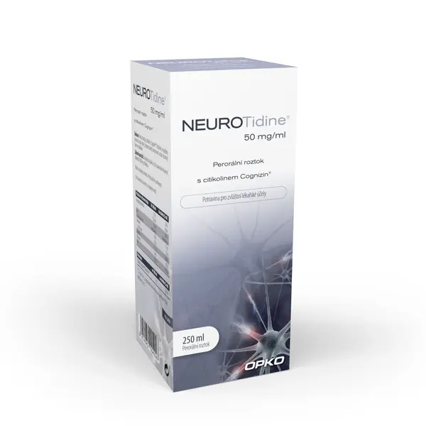 Neurotidine 50 mg/ml perorální roztok 250 ml