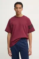 Bavlněné tričko adidas Originals Neuclassics vínová barva, s aplikací, JC9934