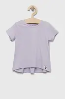 Kojenecké tričko United Colors of Benetton fialová barva