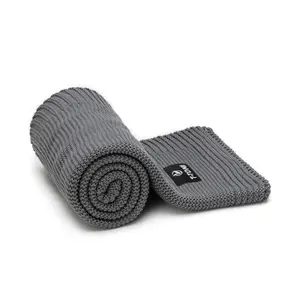 T-tomi Pletená deka Dark grey waves