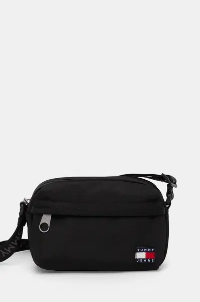 Kabelka Tommy Jeans černá barva, AW0AW17286