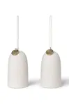 Vánoční dekorace ferm LIVING Bell Ceramic Ornaments 2-pack