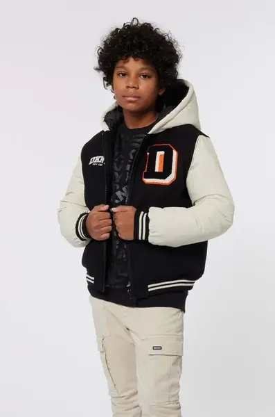 Dětská bunda ze směsi vlny Dkny