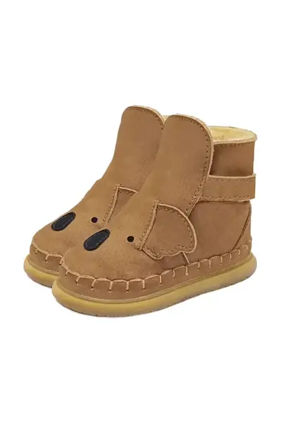 Dětské semišové zimní boty Donsje Dubu Classic Shoes Koala
