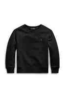 Dětská mikina Polo Ralph Lauren černá barva, hladká, 322772102004