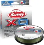 Berkley splétaná šňůra x9 low vis green 150 m-průměr 0,17 mm / nosnost 17 kg