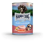 Happy Dog Supreme Sensible Puppy & Junior konzerv - kuřecí, losos a brambory 200 g
