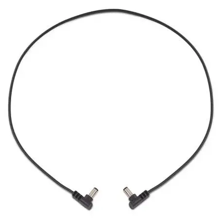 Rockboard Flat Power Cable - Black 60 cm / 23,62 angled/angled