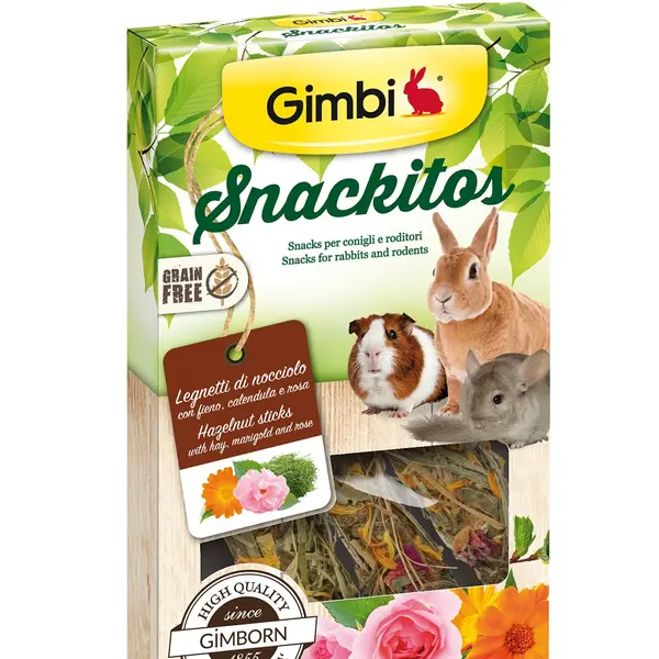 Gimbi Snackitos - lieskové oriešky 45 g