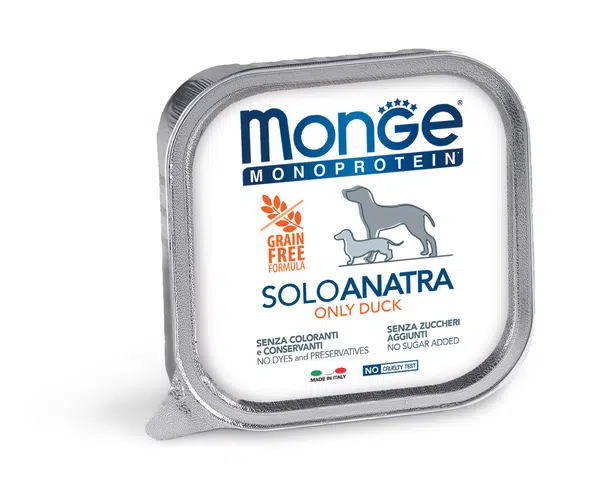 Monge Dog Monoprotein paté - kačacie 150 g
