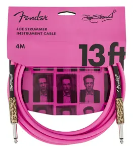 Fender 13' Instrument Cable Joe Strummer Pink Leopard