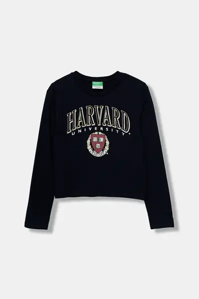 Detská bavlnená košeľa s dlhým rukávom United Colors of Benetton