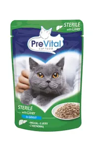PreVital kapsičky s játry pro sterilizované kočky 24 x 100 g