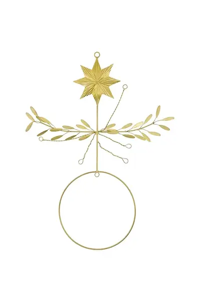 Závěsná dekorace House Doctor HDStar 38 x 28 cm žlutá barva